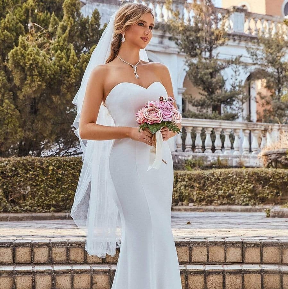 Simple Multi-Tier Tulle Cathedral Bridal Veil